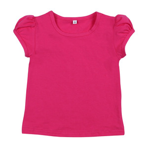 Camiseta de Verano de Manga Corta con Volantes, Color Blanco Liso, 100% Algodón, Camisetas Lisas para Niñas - Product Image 6