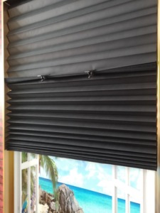 <span class=keywords><strong>PVC</strong></span>ブラインド卸売簡単インストール一時的なホット日よけシェーディング一時的なプリーツ - Product Image 3
