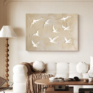 Impression Paysagère pour Décoration Intérieure, <span class=keywords><strong>Peinture</strong></span> à l'Huile Texture Grès pour Salon, Tableaux Muraux Encadrés, Toiles, Peintures de Nature Morte - Product Image 2