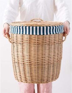 Jy <span class=keywords><strong>Set</strong></span> <span class=keywords><strong>3</strong></span> Handmade Liễu Giặt ủi Túi Giặt ủi <span class=keywords><strong>Hamper</strong></span> Bền công suất lớn Giỏ Quần Áo Bẩn Wicker Giặt lưu trữ Giỏ - Product Image 4