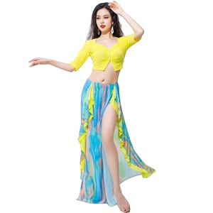 Ensemble de costumes de danse indienne pour femmes, robe <span class=keywords><strong>Bollywood</strong></span>, <span class=keywords><strong>tenue</strong></span> de danse du ventre pour Halloween - Product Image 4