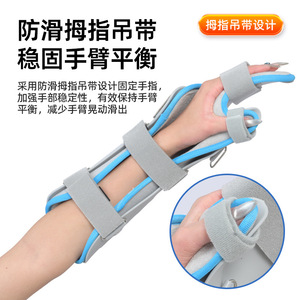 อุปกรณ์พยุงข้อมือแบบระบายอากาศได้ ขนาดเดียว ใช้ได้กับฝ่ามือและปลายแขน สำหรับการฟื้นฟูอาการกระดูกหักหรือเคล็ดขัดยอก - Product Image 5