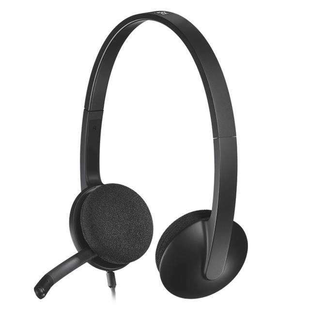 Stock Hotsell Headset Logitech H340 H390 USB Computer Gaming Headset 1.8m Length with USB Jack