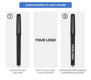 Bolígrafo de Gel Empresarial Personalizado con Logotipo <span class=keywords><strong>Bolis</strong></span> Ly7311, Recubrimiento de Goma Negra, Ancho de Escritura de 0.5 mm, Material Plástico, <span class=keywords><strong>Regalo</strong></span> Promocional Escolar - Product Image 5