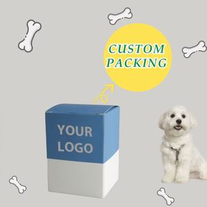 Sacs à déchets pour animaux de compagnie biodégradables écologiques, sacs à excréments pour chiens bleus, fabriqués avec logo personnalisé - Product Image 3