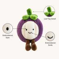 Peluche Mangoustan Douce et Réaliste pour Enfants, Cadeau de Crèche, Décoration Maison, Rembourrage Coton PP