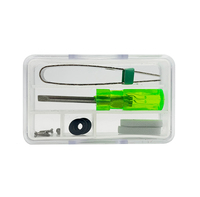 Kit de nettoyage de lunettes Kit de réparation de lunettes avec tournevis en tissu Mini loupe