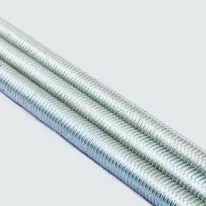 Din975 Threaded Rod M8 M10 M12*500mm 1000mm 2000mm 3000mm Trapezoidal Threaded Rod Galvanized