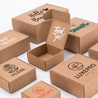Boîte-cadeau de carton en papier kraft imprimé de logo personnalisé boîtes postales de déménagement gaufrées en matériaux recyclés