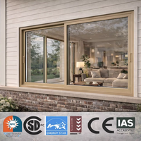 Ventana Abatible de Aluminio Personalizada para Casa Moderna, Ventana de Villa Insonorizada y de Eficiencia Energética