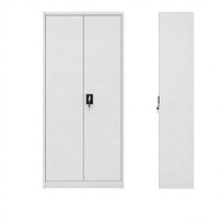 Armoire de classement en acier au design moderne, armoire de rangement métallique à 2 portes avec étagères réglables, armoire de classement de bureau, prix de gros