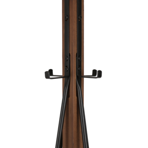 Reclaimed Wood And Metal Freestanding <b>Coat</b> Rack With <b>Hooks</b> For Bedroom Living Room - Product Image 6