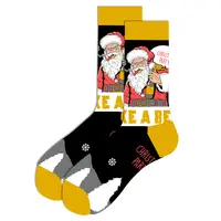Noel baba 2021 moda tüp çorap siyah noel çorap noel hediyesi erkek ve kadın pamuk çorap