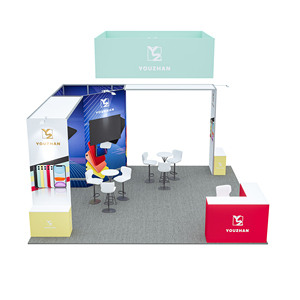 Open Tentoonstellingsstand Met Opslagruimte, Geschikt Voor Het Weergeven Van Advertenties En Opknoping Tv-Promoties - Product Image 2
