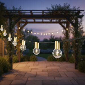 Guirnalda <span class=keywords><strong>de</strong></span> Luces Decorativas para Fiestas, Bodas y Exteriores, 25 Pies, 50 Pies, 100 Pies, 2700K, G40, E12, Luces <span class=keywords><strong>de</strong></span> Hadas - Product Image 1