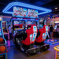 Machine de jeu vidéo d'arcade de moteur de conduite à pièces d'écran de 32 pouces