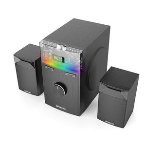 Haut-parleur de subwoofer actif pour maison, son puissant de 50 W, basses profondes, en bois - Product Image 4