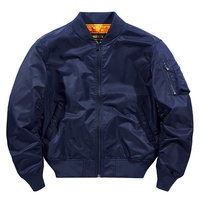 Blouson aviateur décontracté en nylon OEM, coupe ample, court, imperméable, avec col montant, pour homme, idéal pour les activités de plein air transfrontalières - Vente en gros
