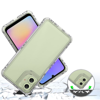 Coque de téléphone hybride transparente antichoc, dos en acrylique rigide, pare-chocs souple en TPU, protection robuste pour iPhone/Samsung Série