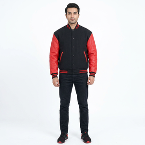 Customized Logo Chenille Embroidery College <b>Baseball</b> Letterman <b>Jackets</b> <b>Men</b> Custom Varsity <b>Jacket</b> Waterproof Windproof Blank - Product Image 1