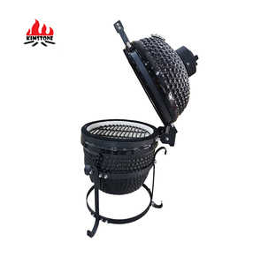 Hot Sale Auplex 13inch Ceramic Smoker Kamado Gril Kamado Charcoal <span class=keywords><strong>Grill</strong></span> with  Stainless Steal for Home and Garden - Product Image 4
