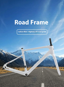 Cao Cấp Phanh Đĩa Thru-Trục Sợi <span class=keywords><strong>Carbon</strong></span> Đường Khung 700C Bền Cho Sỏi Và Off-Road Xe Đạp - Product Image 6