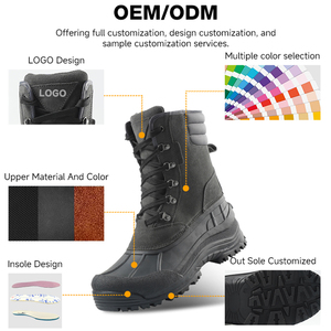 Botas de Nieve Personalizables <span class=keywords><strong>para</strong></span> <span class=keywords><strong>Mujer</strong></span>, Diseño de Dos Piezas, Impermeables y Térmicas, <span class=keywords><strong>para</strong></span> Senderismo al Aire Libre - Product Image 6