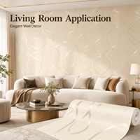Rouleau de papier peint décoratif en PVC imperméable à rayures modernes, garantie 4 ans pour salon, chambre et intérieur d'hôtel