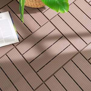 Cheap Price China Manufacture Wpc Wood Plastic Composite Flooring Wood <b>Deck</b> Tiles Interlocking for SHENGCHENG - Product Image 5