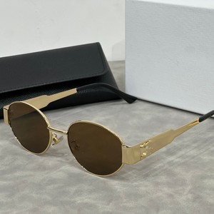 Lunettes de soleil ovales unisexes haut de gamme <span class=keywords><strong>Arc</strong></span> de Triomphe, style européen et américain, protection UV400, monture intégrale en métal, pour activités de plein air - Product Image 1