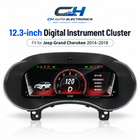 Pour Jeep Grand Cherokee 2014-2018, tableau de bord numérique LCD, compteur de vitesse, remplacement plug and play