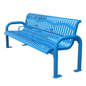 Extérieur en acier moderne 2 personnes 3 personnes <span class=keywords><strong>banc</strong></span> parc public rue loisirs <span class=keywords><strong>banc</strong></span> chaise extérieur jardin métal longs bancs - Product Image 3