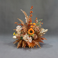 Série de fleurs artificielles couleur caramel pour arrangements floraux, accessoires de photographie de mariage, décoration intérieure - Fleurs en soie