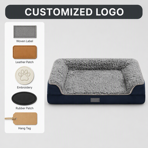Cama Ortopédica para Perros y <span class=keywords><strong>Gatos</strong></span> de 20 Pulgadas, con Espuma Tipo Caja de Huevos, Funda Extraíble y Lavable, Antideslizante, para Perros Pequeños, <span class=keywords><strong>Gatos</strong></span>, Tallas S, M, L, XL - Product Image 3