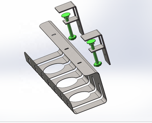 Crochets de rangement muraux en fer pour organiser les outils électriques, les échelles, les vélos, l'organisation de la salle de bain/de la garde-robe - Product Image 3