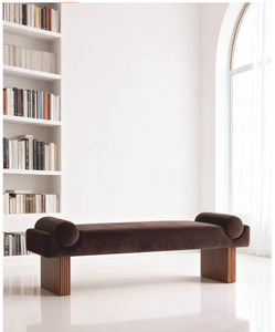 Banc de canapé de style vintage, meubles de salon, ottoman multifonctionnel, entrée, chambre à coucher, banc de bout de lit, banc long haut de gamme - Product Image 4