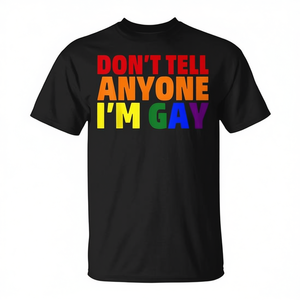 T-shirt humoristique LGBT - Ne pas dire - T-shirt promotionnel amusant - Product Image 3