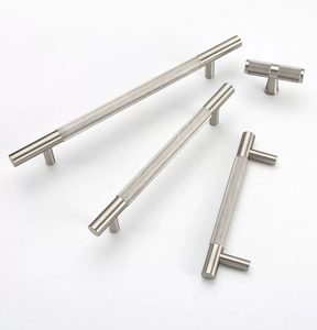 Oferta caliente: Tiradores largos de latón macizo con acabado de níquel cepillado para muebles, armarios, gabinetes de cocina y tiradores de cajones. - Product Image 5