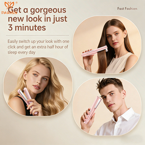 PAKISS Lisseur de cheveux sans fil portable 2 en 1, fer à lisser électrique USB en céramique rechargeable sans fil - Product Image 5