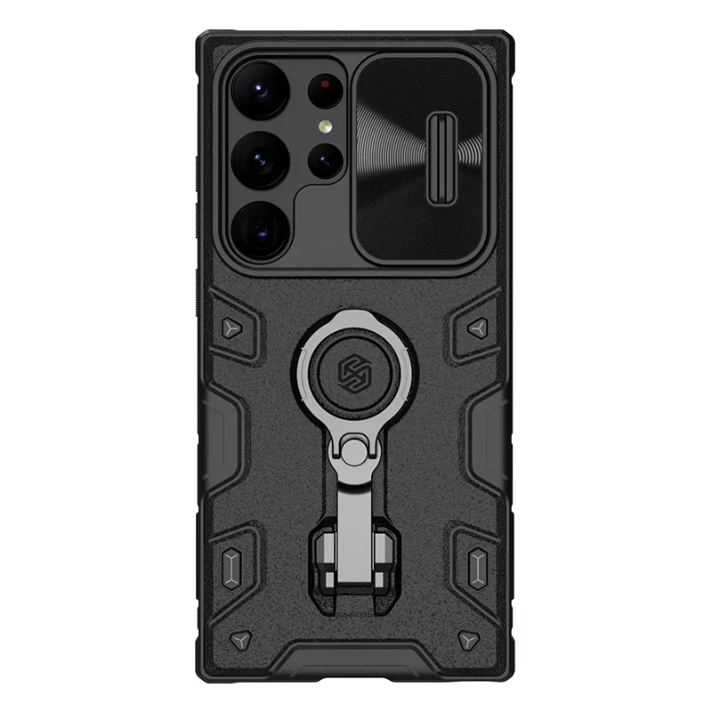 Nillkin CamShield Armor Magnetic 2 In 1 PC+TPU Cases Slide Camera Lens Cover Mobile Phone Back Case For Samsung S23 Ultra