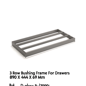 เฟรมบุชชิ่ง 3 แถวสำหรับลิ้นชัก 890 X 444 X 69 มม. สีเทาเข้ม Ral7000 - Product Image 3