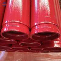 Tuyaux d'incendie à goutte-à-goutte homologués UL FM, galvanisés à chaud, revêtement époxy/revêtement rouge, extrémité rainurée, tuyaux d'incendie ERW