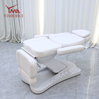 Table de massage électrique moderne de luxe à 3 moteurs, lit de traitement esthétique réglable, chaise de beauté pour salon, clinique médicale