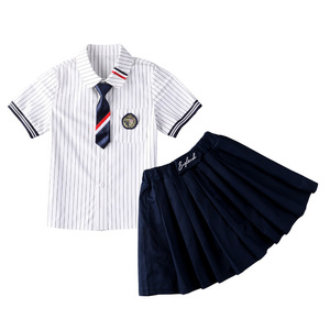 英国スタイルのシャツを使用した幼稚園のサマーユニフォームクラスのユニフォーム。小学生の制服 - Product Image 2
