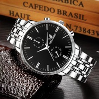 ORLANDO Montre Métal Homme Pas Chère Luxe Quartz Bracelet Design Simple Vente Flash