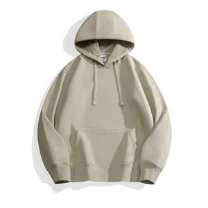 Conjunto de Sudadera con Capucha de Lujo en Terciopelo Silver Fox para Otoño e Invierno, Sudadera Promocional con Logotipo Personalizado - Product Image 4