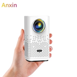 Anxin H1P Mini proyector de batería de mano <span class=keywords><strong>LCD</strong></span> 4K portátil recargable proyector de vídeo inteligente aplicación integrada Android 13 Datashow - Product Image 1