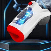 Realistischer Oraler Masturbator für Männer mit Tiefenkehle, Luftkontrolle, Vakuum-Saugfunktion und Vibration - Exklusives Spielzeug für Herren