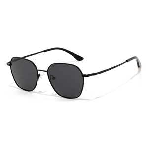 Rectangle Full Rim <b>Sunglasses</b> Unisex Adult UV400 Protection Fashion Style <b>Gradient</b> Lenses Metal Frame - Product Image 4
