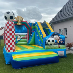 Château gonflable extérieur sur le thème <span class=keywords><strong>du</strong></span> football, avec toboggan, pour fête sur le thème <span class=keywords><strong>du</strong></span> <span class=keywords><strong>monde</strong></span> <span class=keywords><strong>du</strong></span> football, pour enfants - Product Image 3